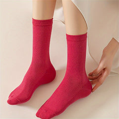 6 Pairs Comfy & Breathable All-match Women's Socks