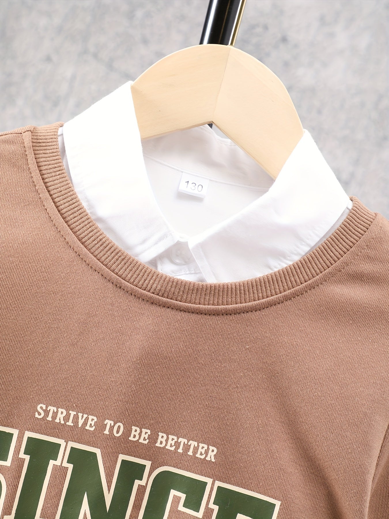 Boys SINCE 1978 Letter Print Casual Sweatshirt