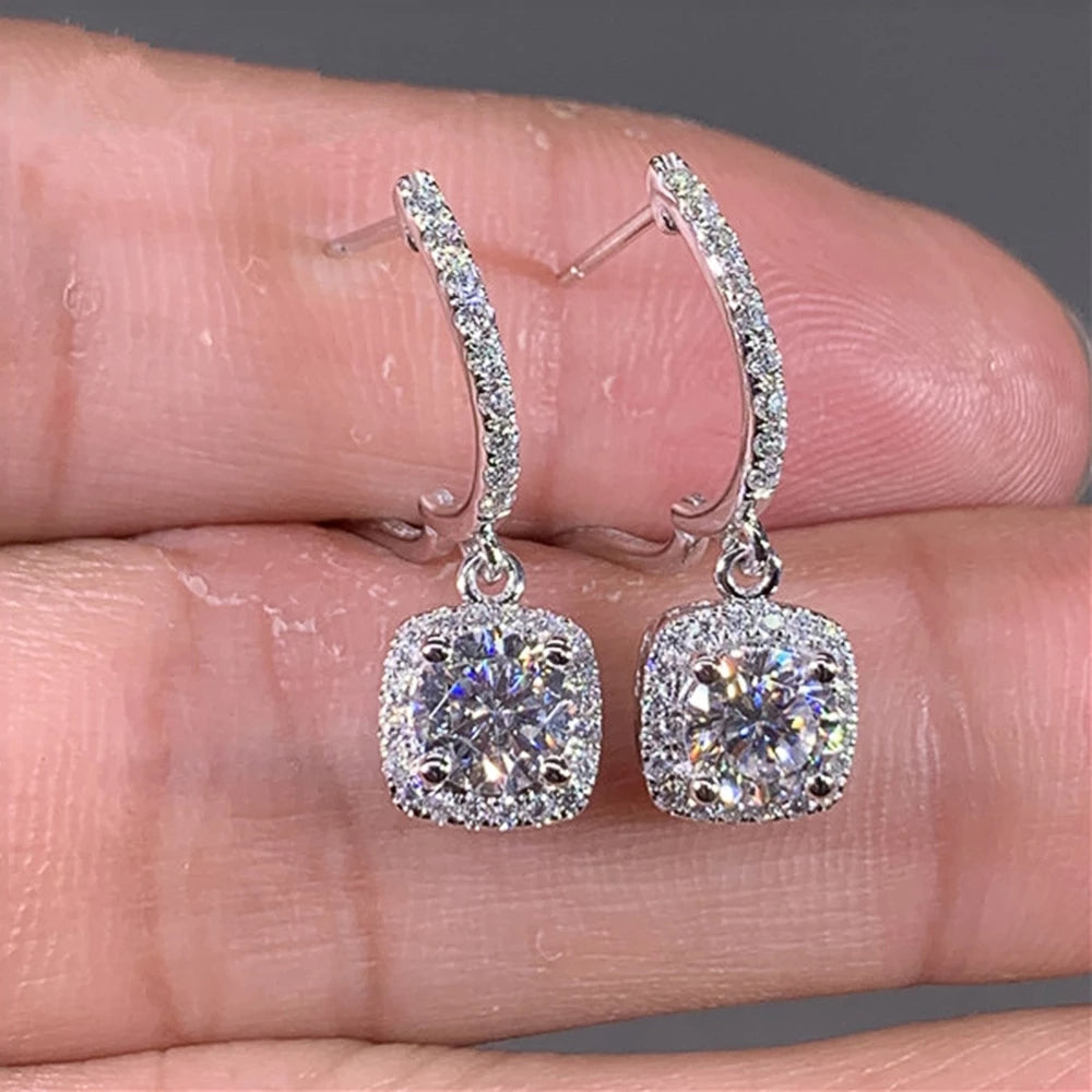 Silver Drop Earrings for Women