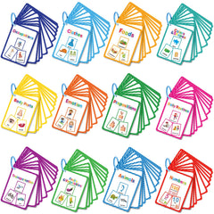 205 Colorful Learning Flashcards - High Frequency Words Vocabulary Building
