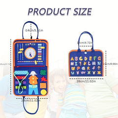 Montessori Busy Board Sensory Toy for Toddlers 1-4