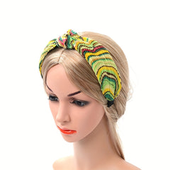 Boho Rainbow Headband Wide Headdress Hair Accessories For Women Girls