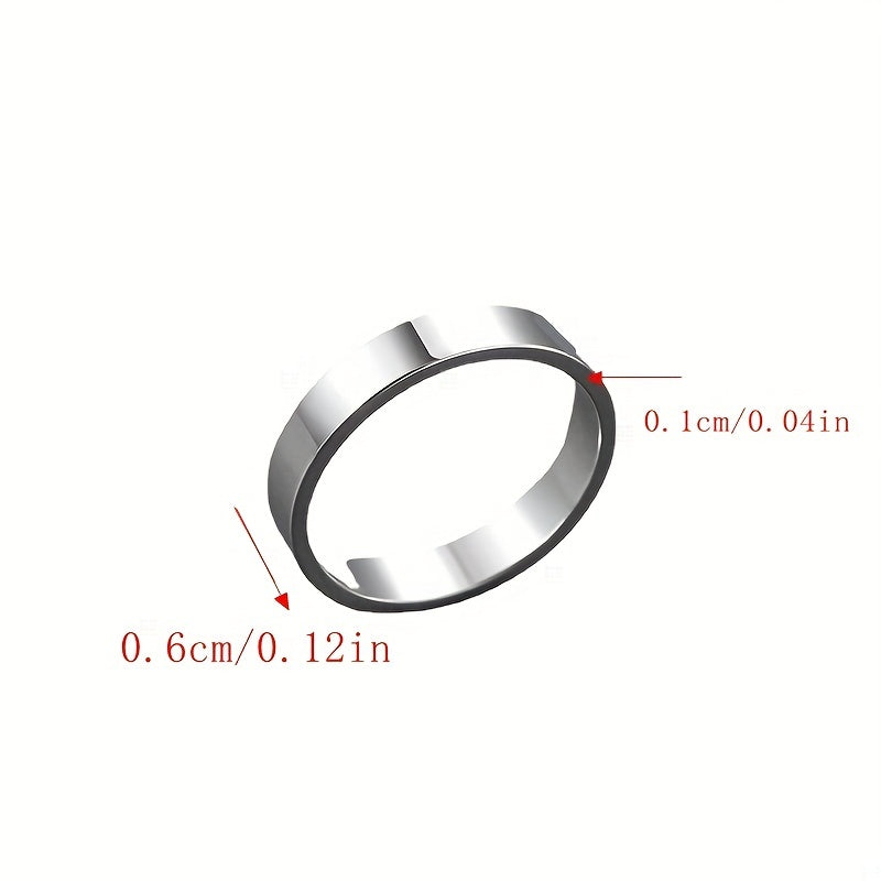 Men's Titanium Steel Ring Smooth Surface