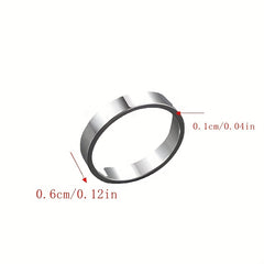 Men's Titanium Steel Ring Smooth Surface