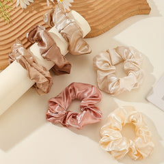 6pcs Soft Fabric Scrunchies Hair Tie Elastic Ponytail Holder Hair Accessories