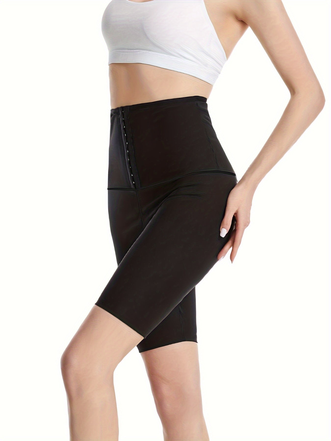 Sports High Waist Running Shorts Sweat Wicking Fitness Shorts