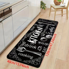 Non-slip Oilproof Kitchen Floor Mat Water-resistant Fluffy Mat