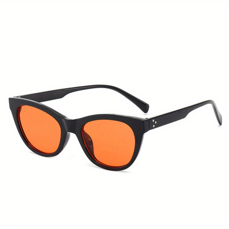 Cat Eye Sunglasses Rivet Decor Anti Glare UV400