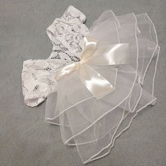 2pcs Newborn Photography Clothes Rabbit Skirt Puffy Skirt Dress Set For Girls