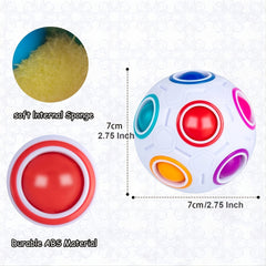 Cube Rainbow Ball Puzzle Ball Toy For Kids And Adults