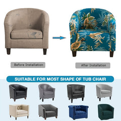 Stretch Barrel Chair Cover Spandex Armchair Slipcover