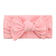 Elastic Bow Ribbed Wide Brim Headband Soft Comfortable