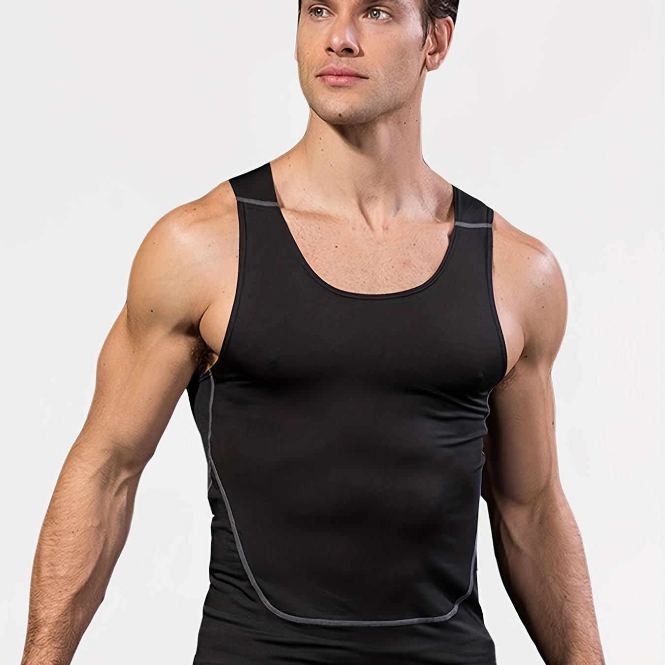 Breathable Quick Drying Sports Tank Top Men's Casual High Stretch Tank Top