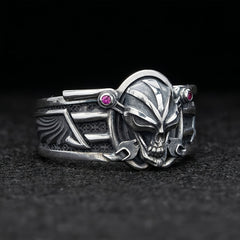 Men's Punk Style Skull Zirconia Ring Jewelry Gift