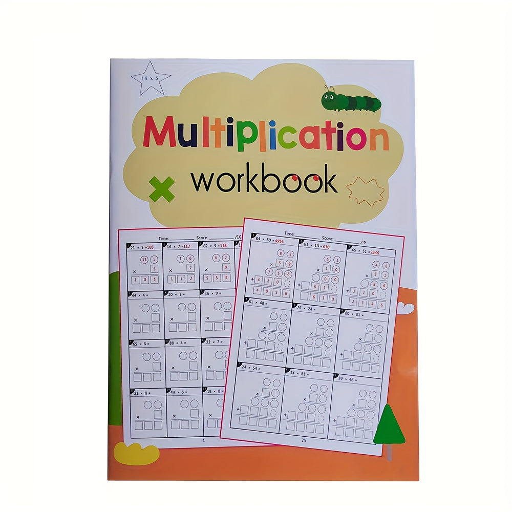 YUYNLEP 2D Multiplication Workbook with Daily Timed Math Tests