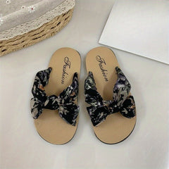 Boho Flower Print Girls Slippers Lightweight Non Slip