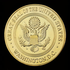 1 Pack Souvenir Collection Gift Coin Gilt Art Seal Coins For Adults And Students