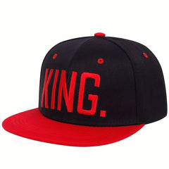KING Embroidered Snapback Hat Hip Hop Block Unisex Baseball Cap