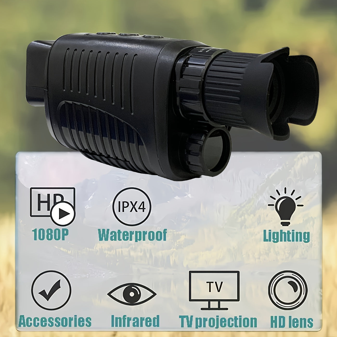 1080P HD Night Vision Monocular 7 Speed Infrared