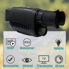 1080P HD Night Vision Monocular 7 Speed Infrared