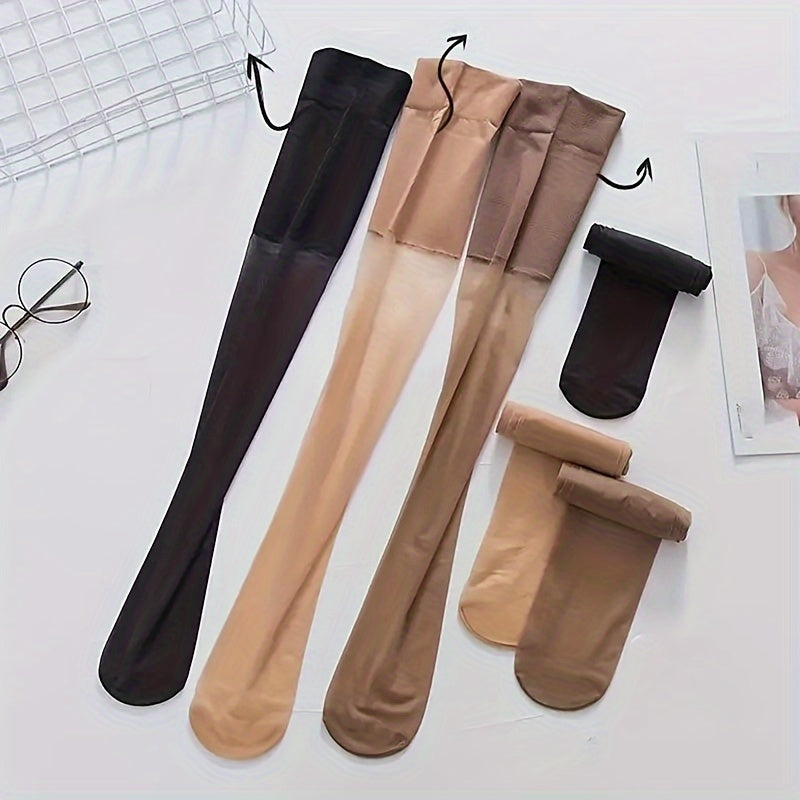 Mesh Stitching Socks Elastic Slim Over The Knee Socks Women's Stockings