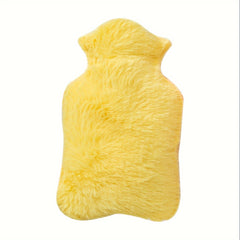 Cartoon Hot Water Bag w/ Plush Cover for Autumn & Winter