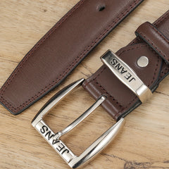 Vintage Men's Double Circle Engraved Belt