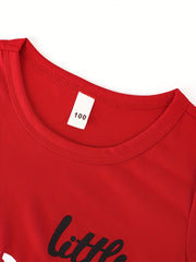 2pcs Boys Casual Round Neck T shirt & Shorts Set Clothes