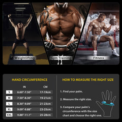 Workout Gloves With Wrist Wrap Non-slip Fitness Gloves for Weightlifting Gym