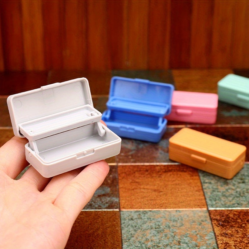 Mini Dollhouse Pencil Case Double Layer Stationery Box