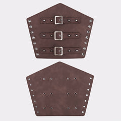 Leather Armguard Medieval Buckle Arm Protector Cosplay Props