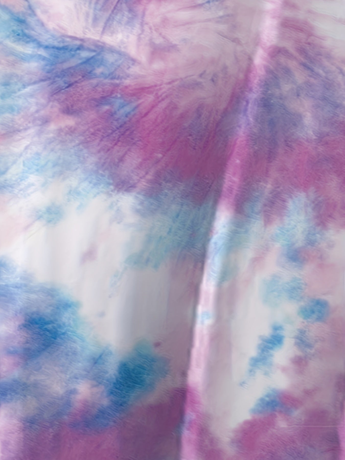  Tie Dye Criss Cross Back Mini Cami Dress