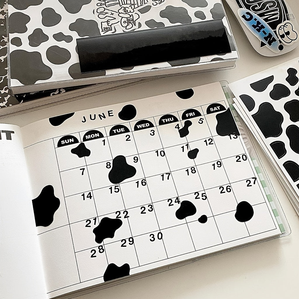 Cow Stickers Polaroid Journal DIY Decoration Creative Cartoon