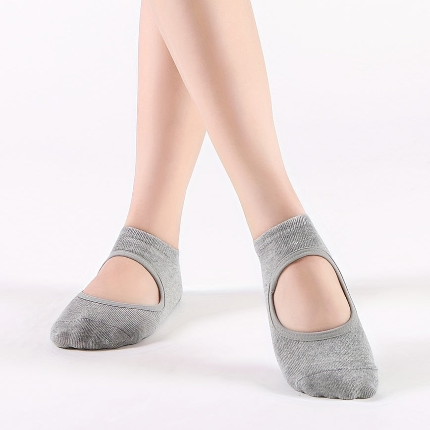 Comfy Non Slip Round Toe Yoga Socks