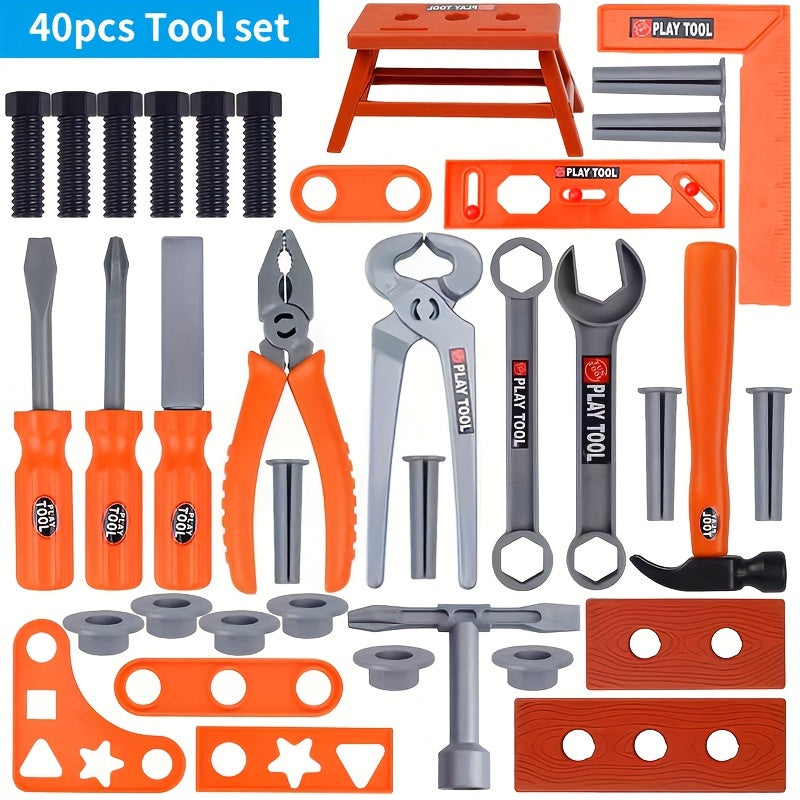Kids Simulation Tool Box Puzzle Toy Combination Repair Tools Set