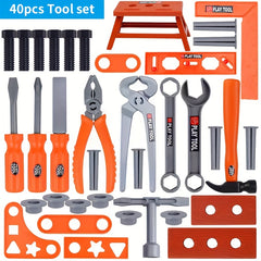 Kids Simulation Tool Box Puzzle Toy Combination Repair Tools Set