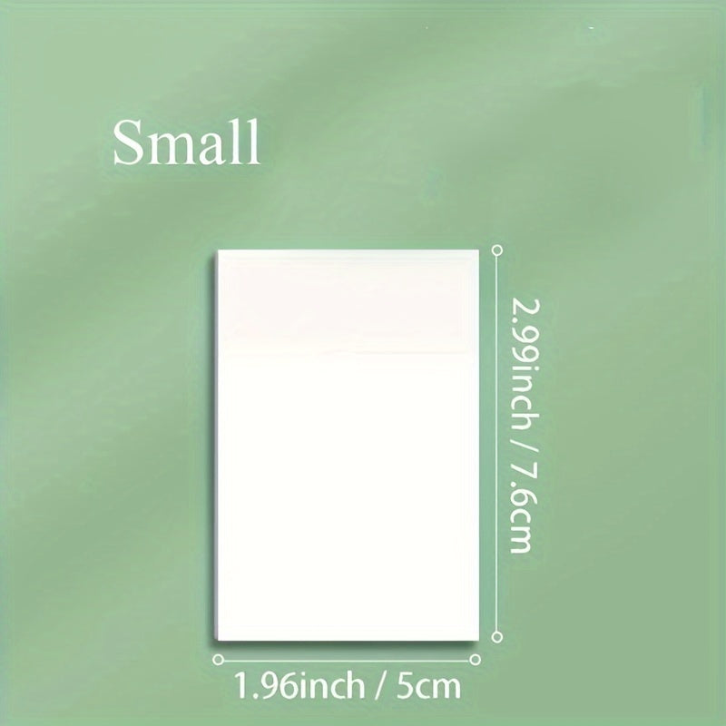 100 Sheets Transparent Sticky Notes for Notebooks Diaries School Office Supplies