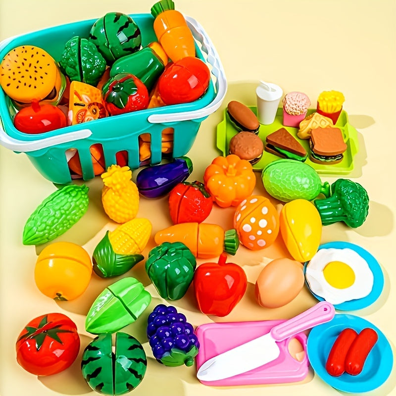 Fruit Cutting Chopping Toy Set for Kids