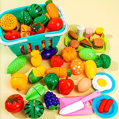 Fruit Cutting Chopping Toy Set for Kids