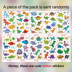 Dinosaur Tattoo Sticker Waterproof Sweat Tyrannosaurus