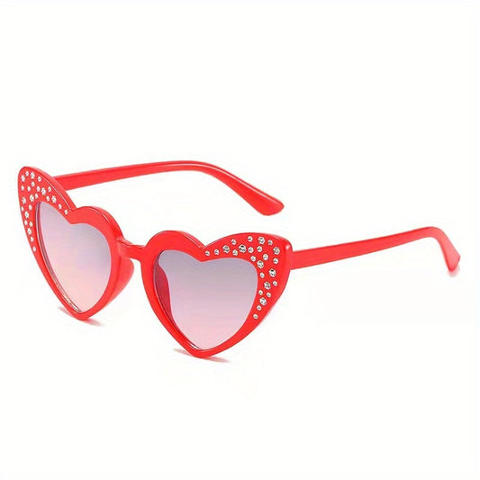 Kids Rhinestone Studded Sunglasses Outdoor Travel Supplies