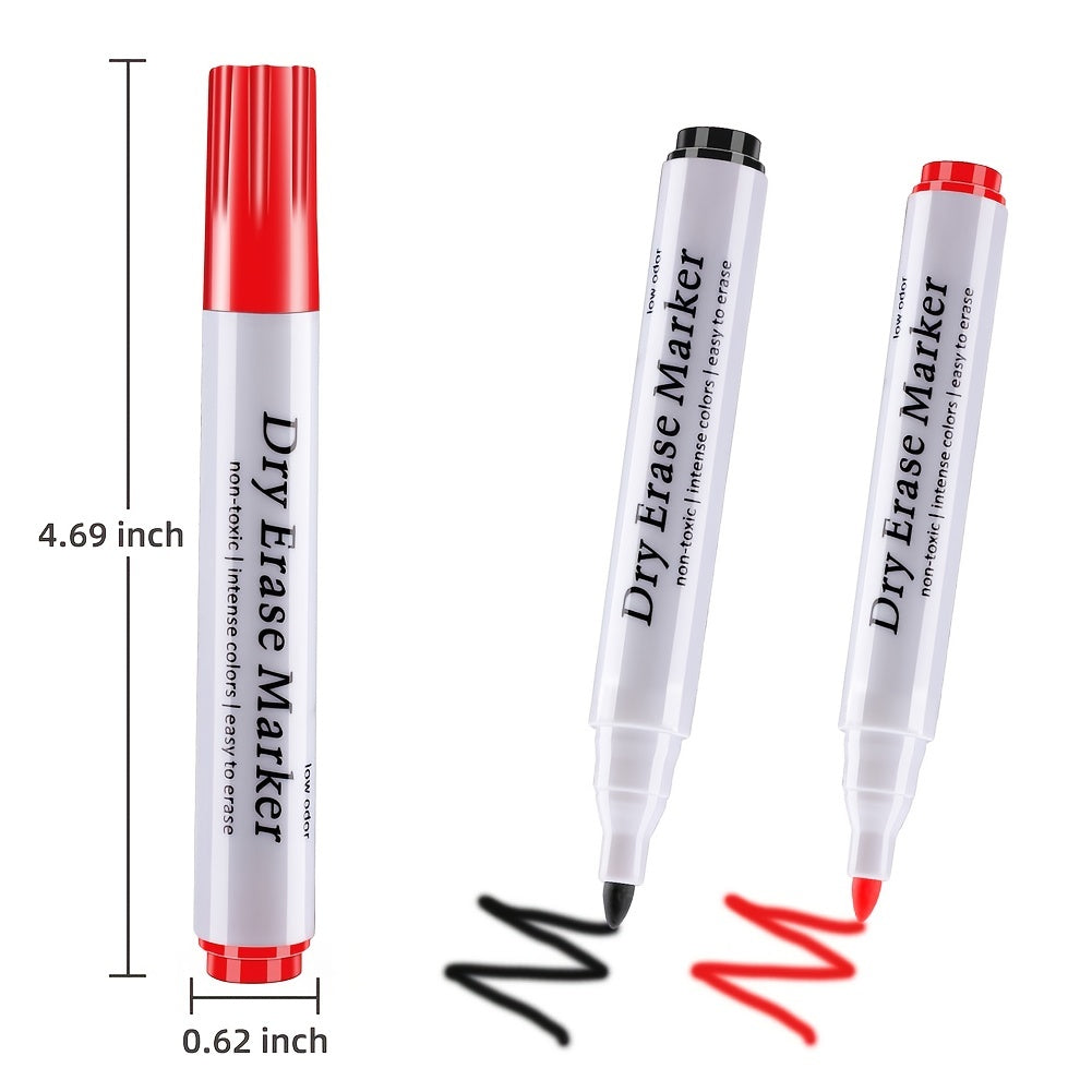 Dry Erase Markers 12pcs 4 Colors Board Pens Markers Low Odor