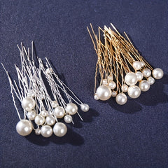 18pcs Faux Pearl U Shaped Hair Clip