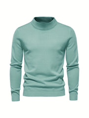 Men's Casual Warm Stand Collar Pullover Sweater