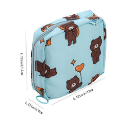Floral Print Coin Purse Sanitary Napkin Storage Bag