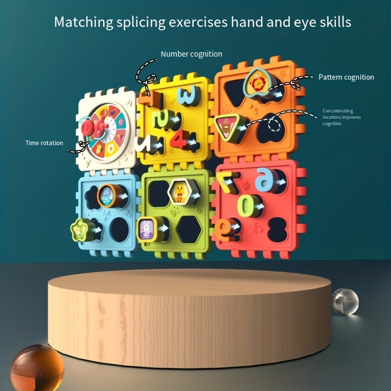 Educational Building Blocks 6 Sided Cube Number Graphic Cognition Baby Toys