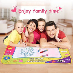 Water Magic Doodle Mat Drawing Painting Mat 60 with 2 Magic Pen Multicoloured