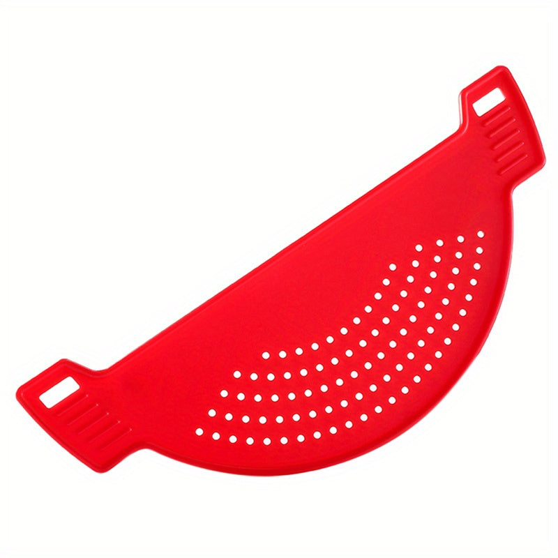 Handheld Plastic Pot Strainer with Handle for Fruits Vegetables Noodles