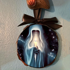 Wood Slice Christmas Tree Pendants Holiday Decoration
