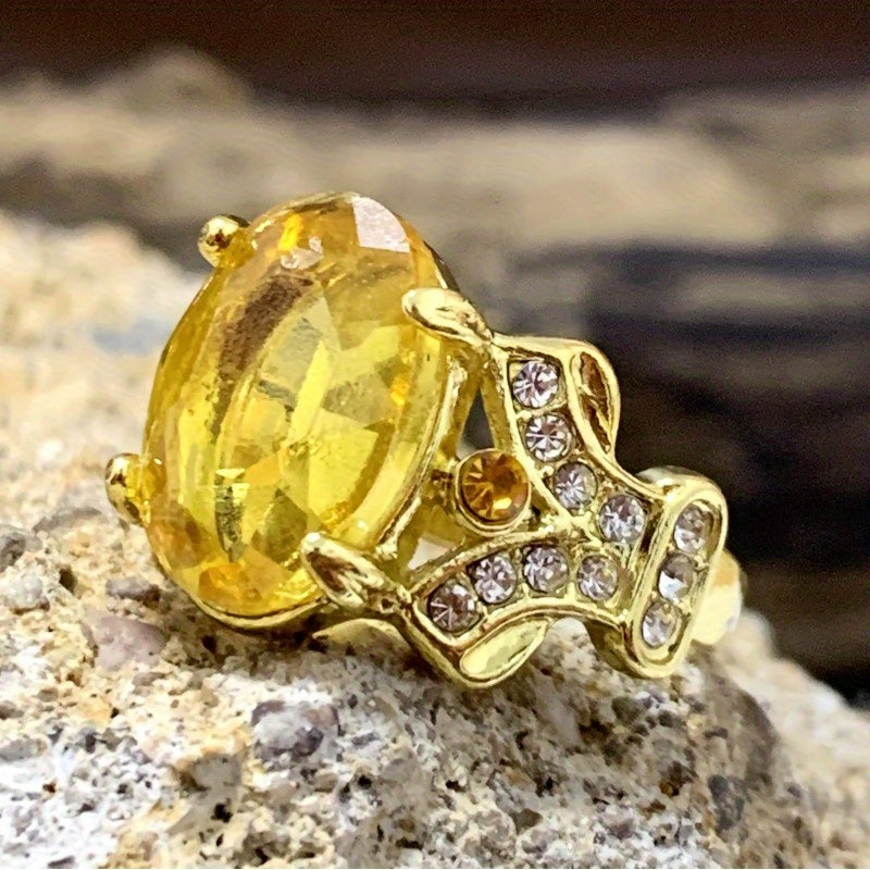 Men's Ring with Two Sapphire Goose Eggs for Engagement
